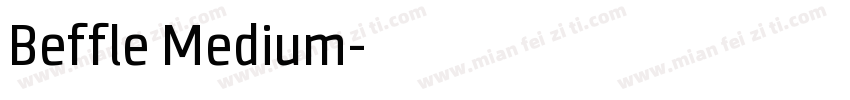 Beffle Medium字体转换